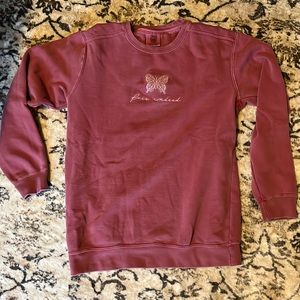 Fleece lined sweatshirt
